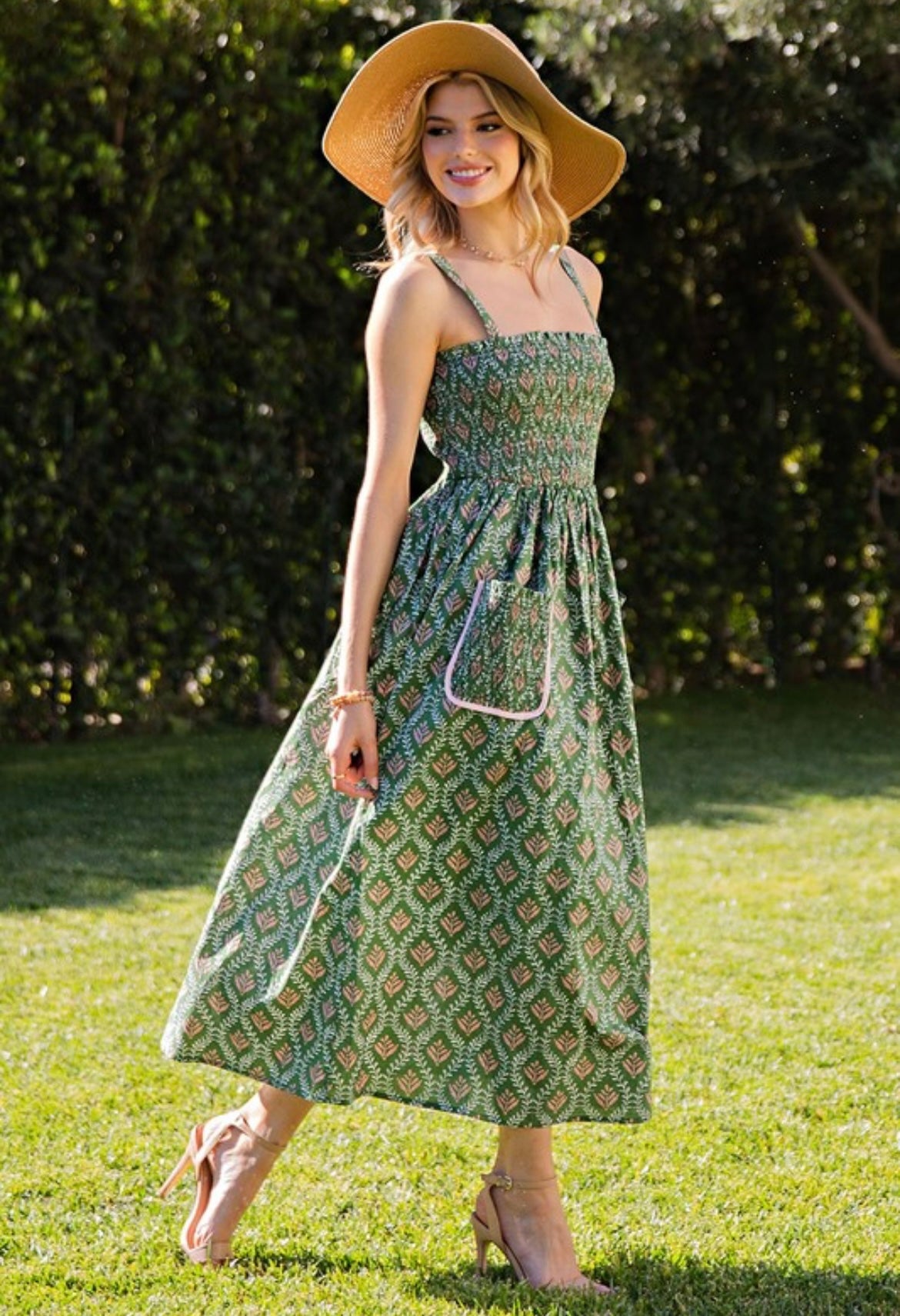 Green Tea Midi Dress