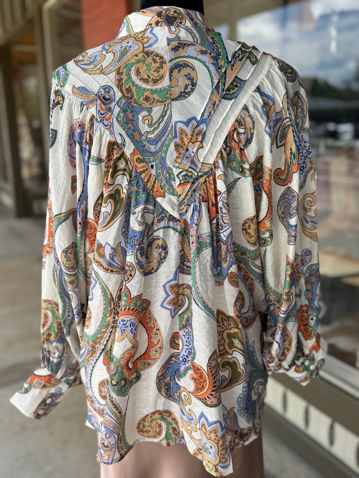 Ivory Paisley Blouse