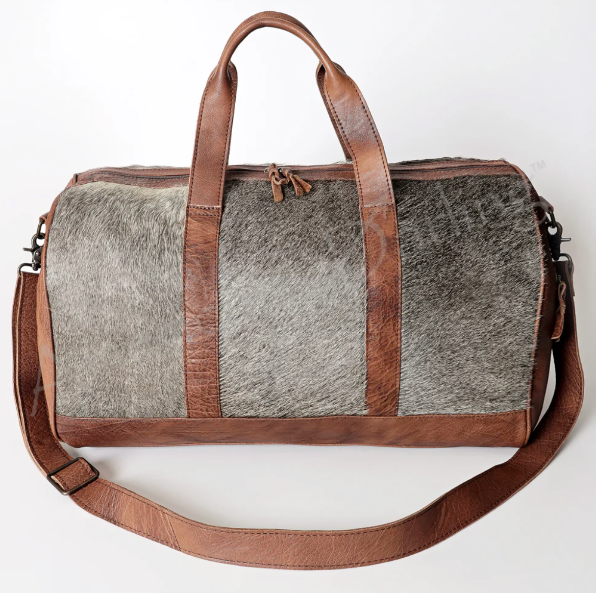 2 Tone Cowhide Duffle Bag