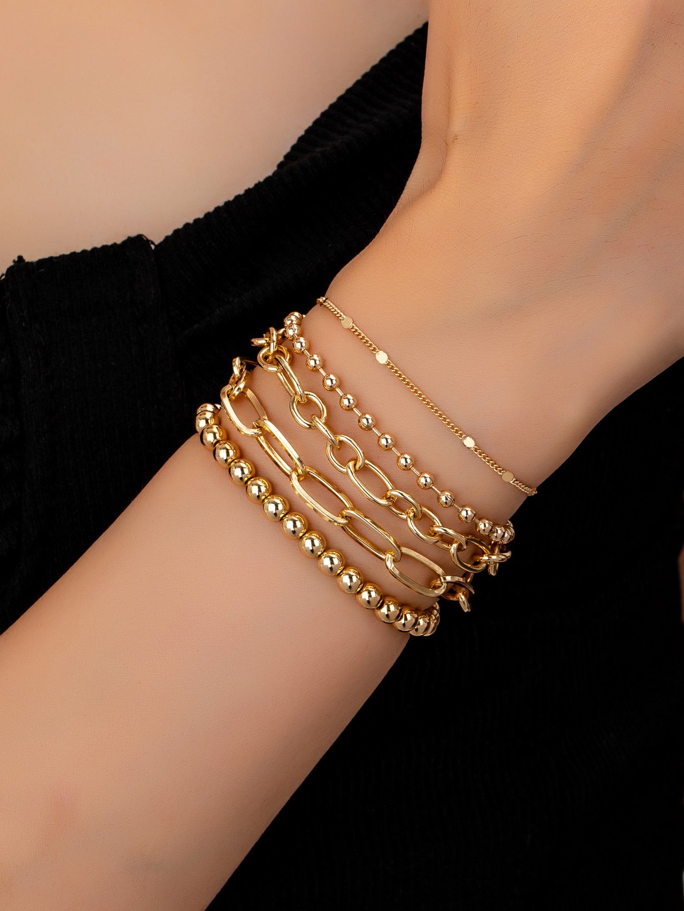 Mixed Chain Bracelet Set