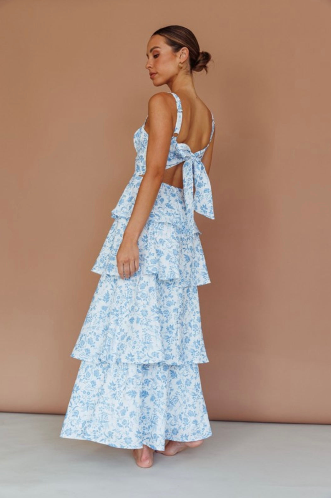 Delphinium Tiered Maxi Dress