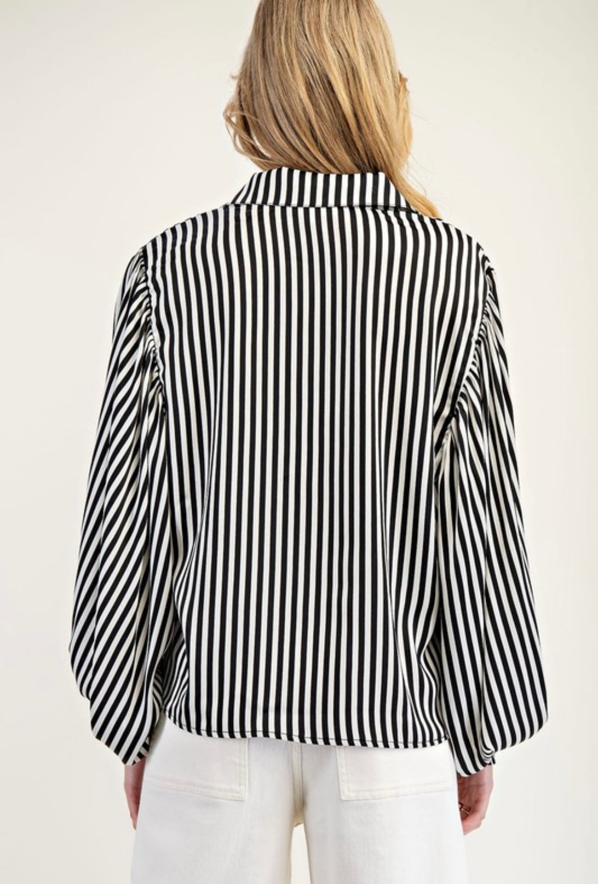 Black Darlin Billow Sleeve Top