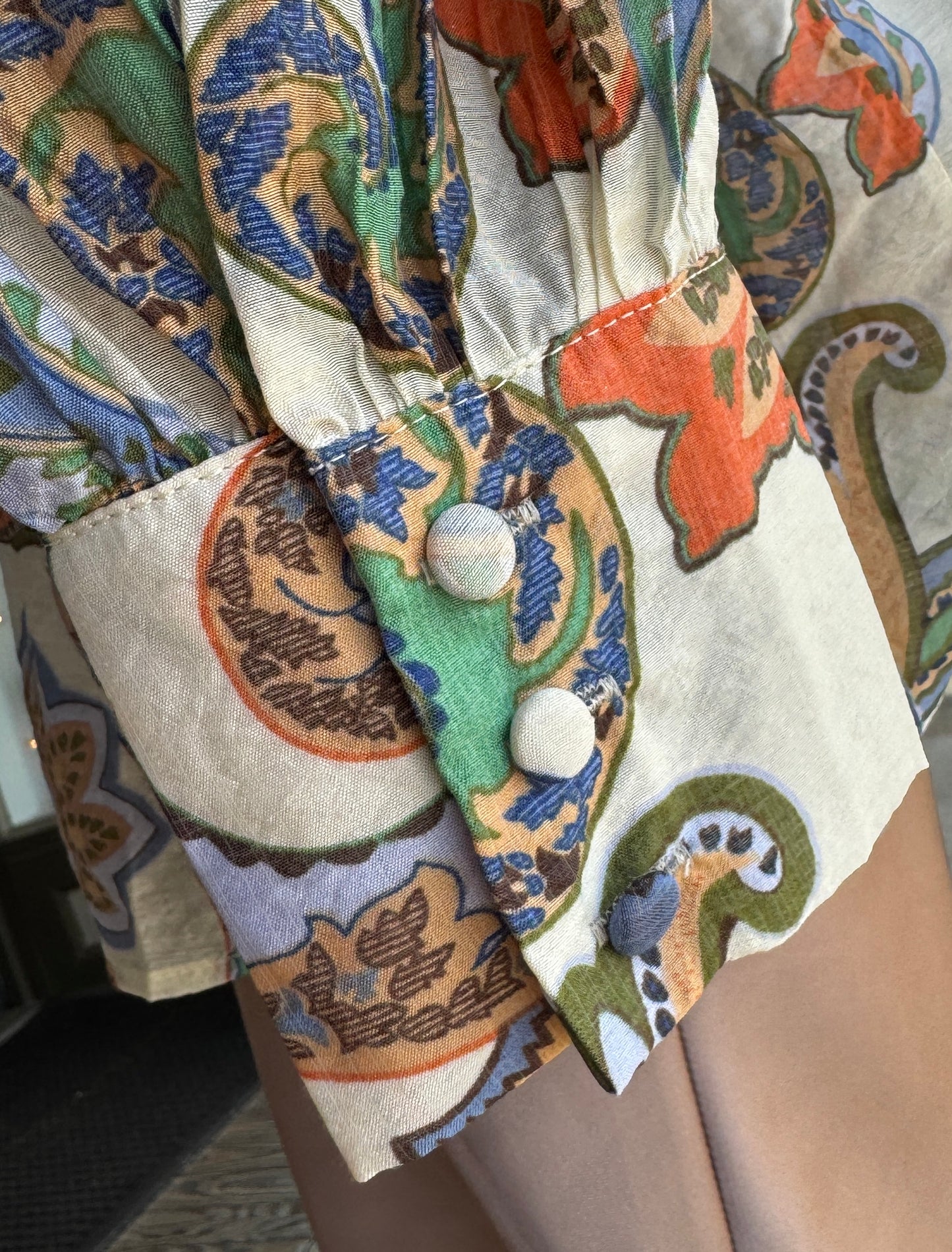Ivory Paisley Blouse