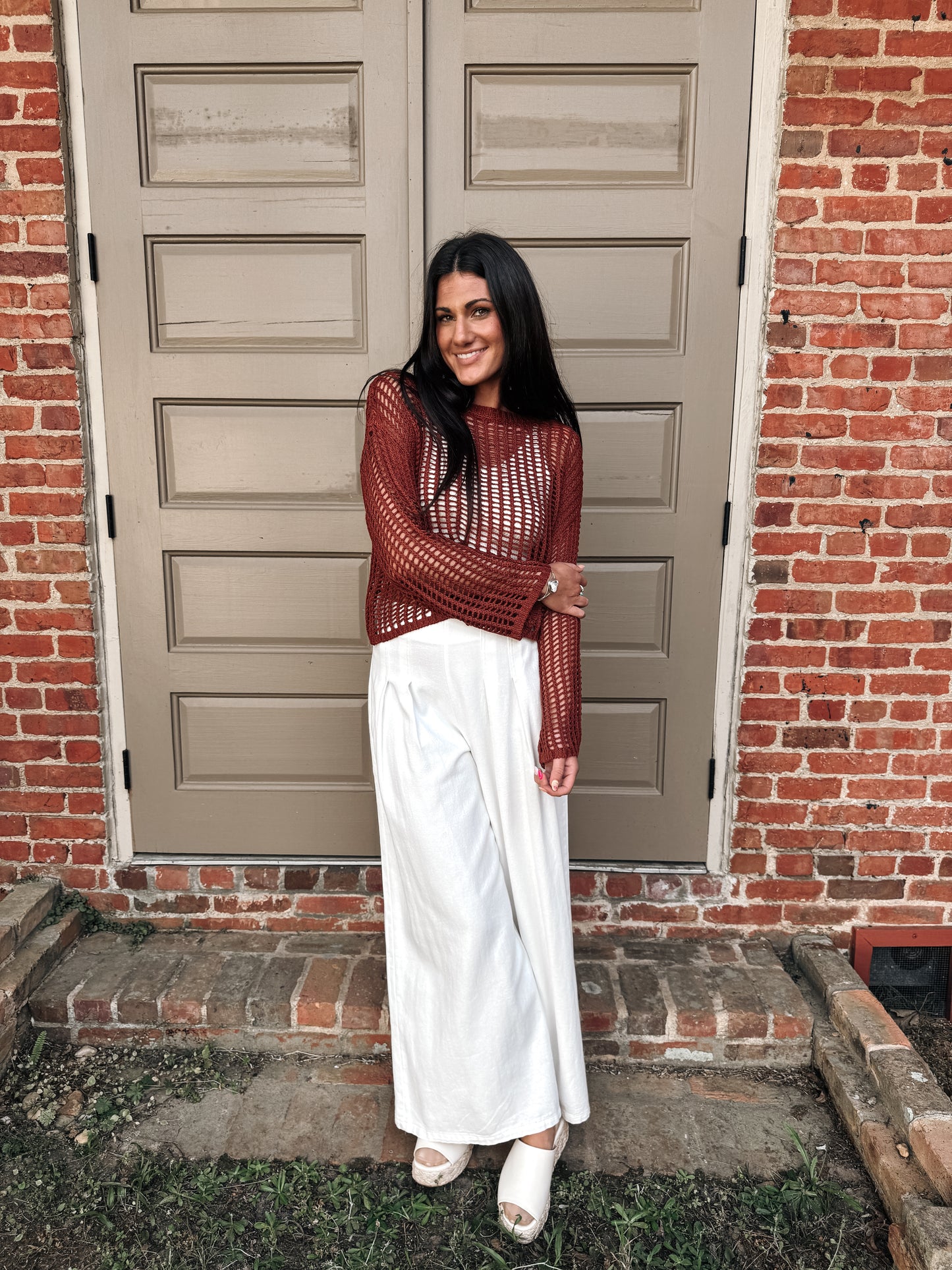 Desert Rust Knit Sweater
