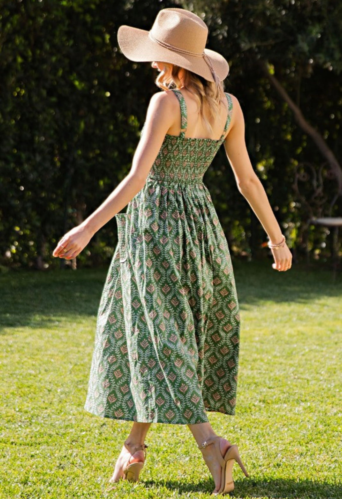 Green Tea Midi Dress
