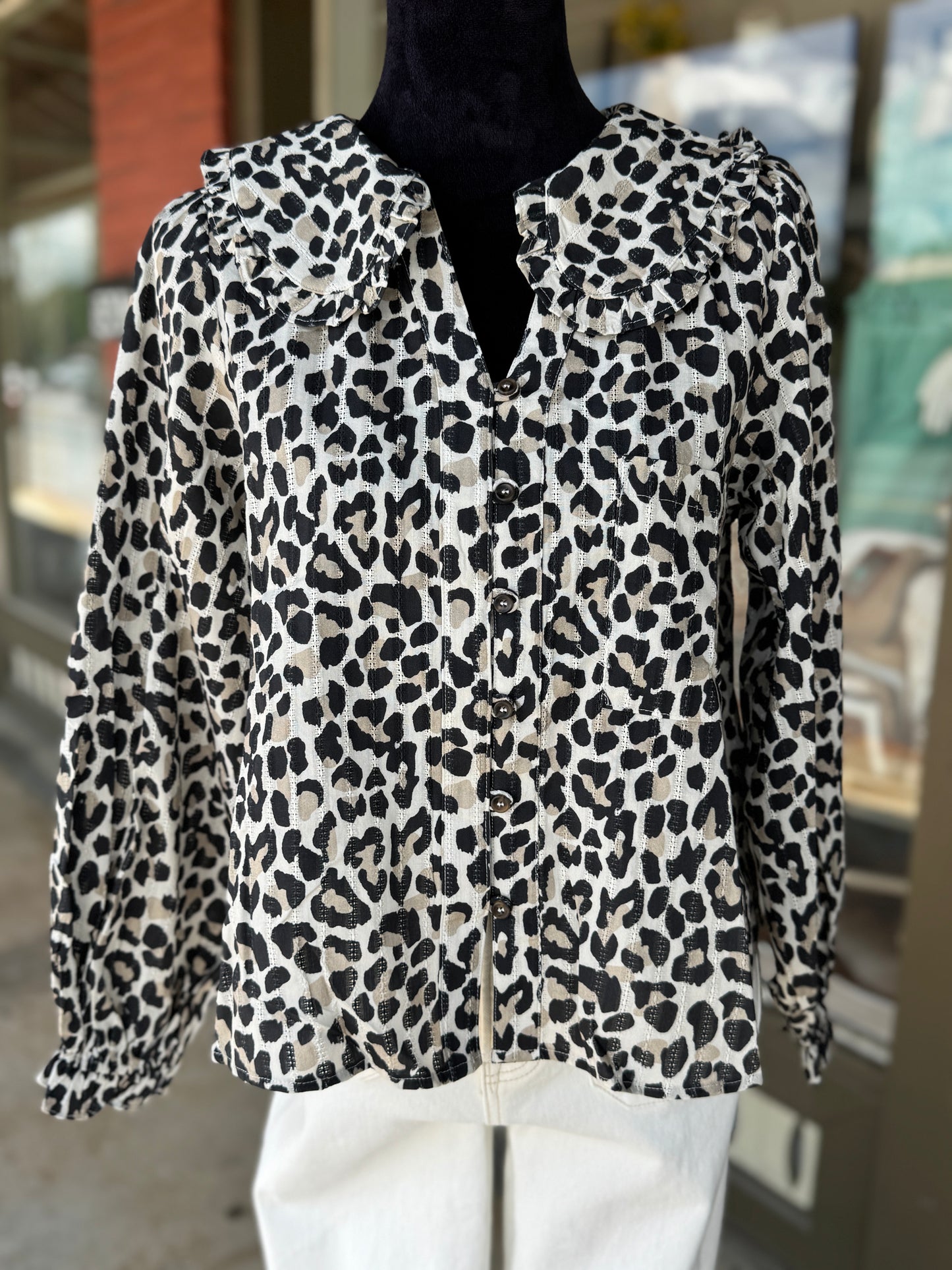 Dianna Leopard Top