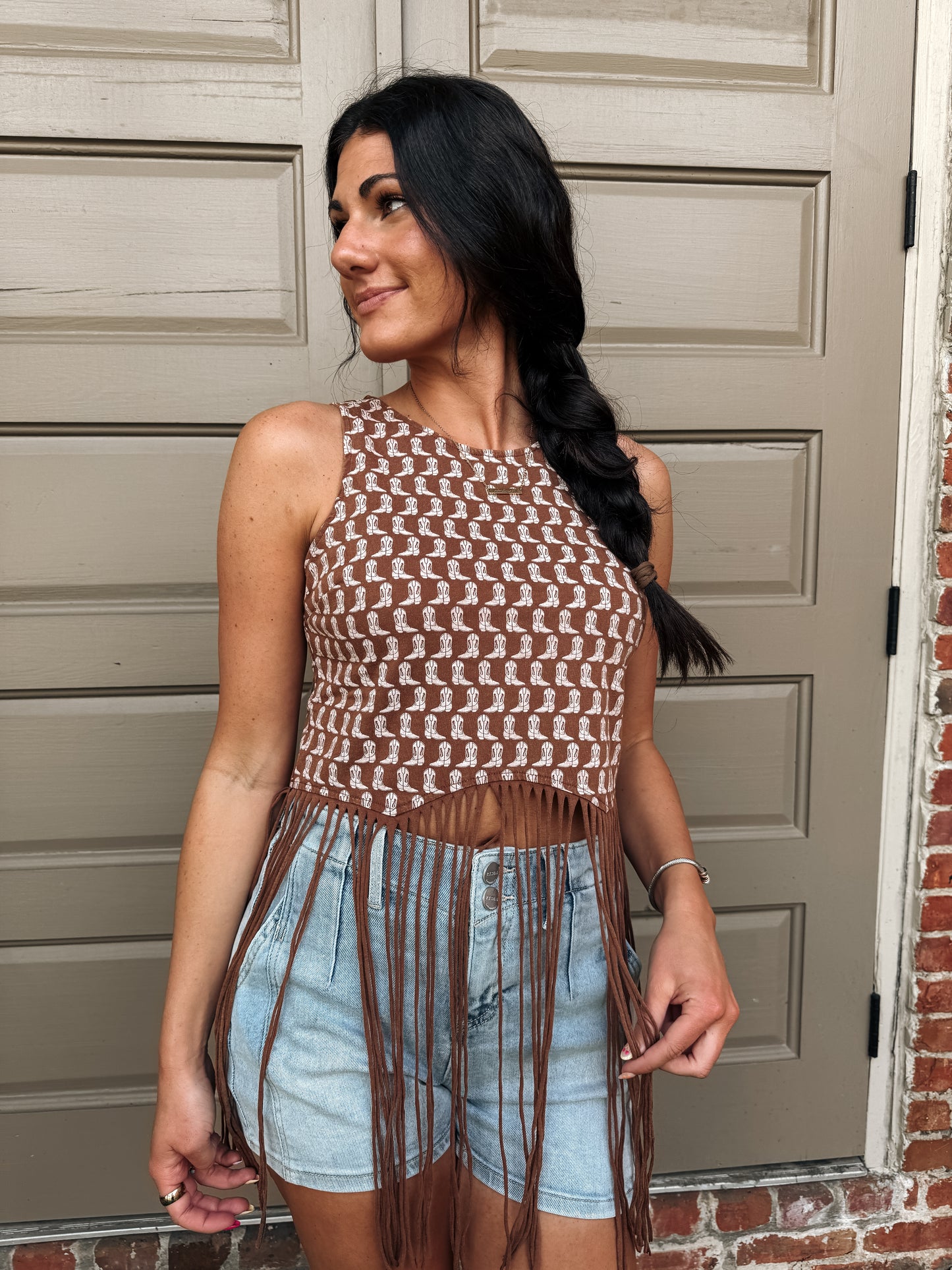 Boot Print Fringe Tank