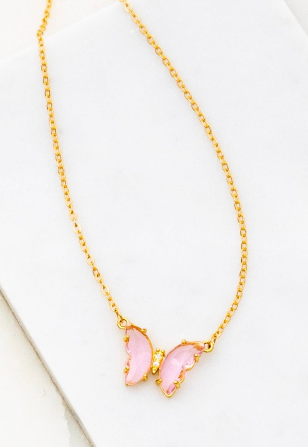 Gem Butterfly Necklace