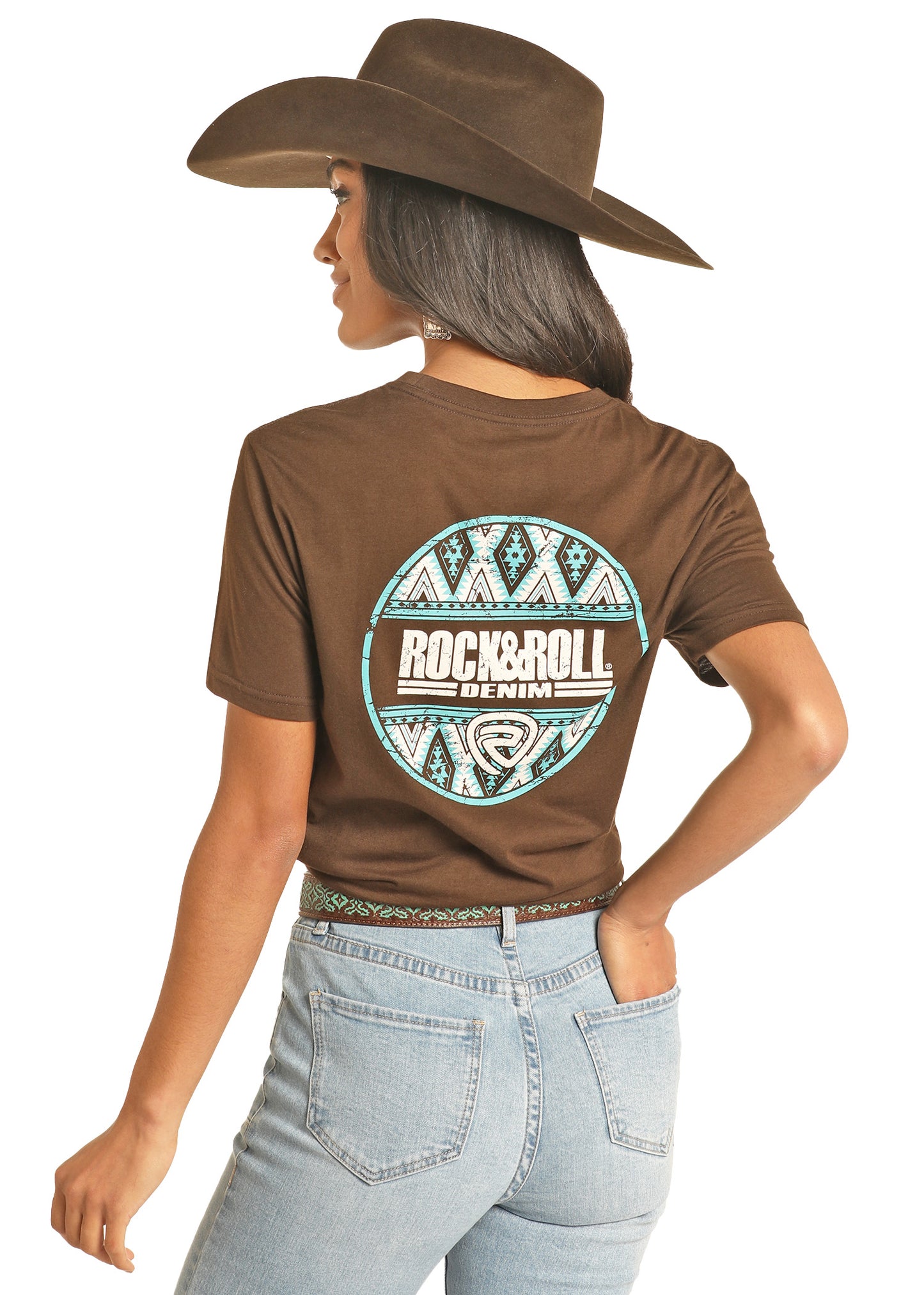 Brown & Teal R&R Graphic Tshirt