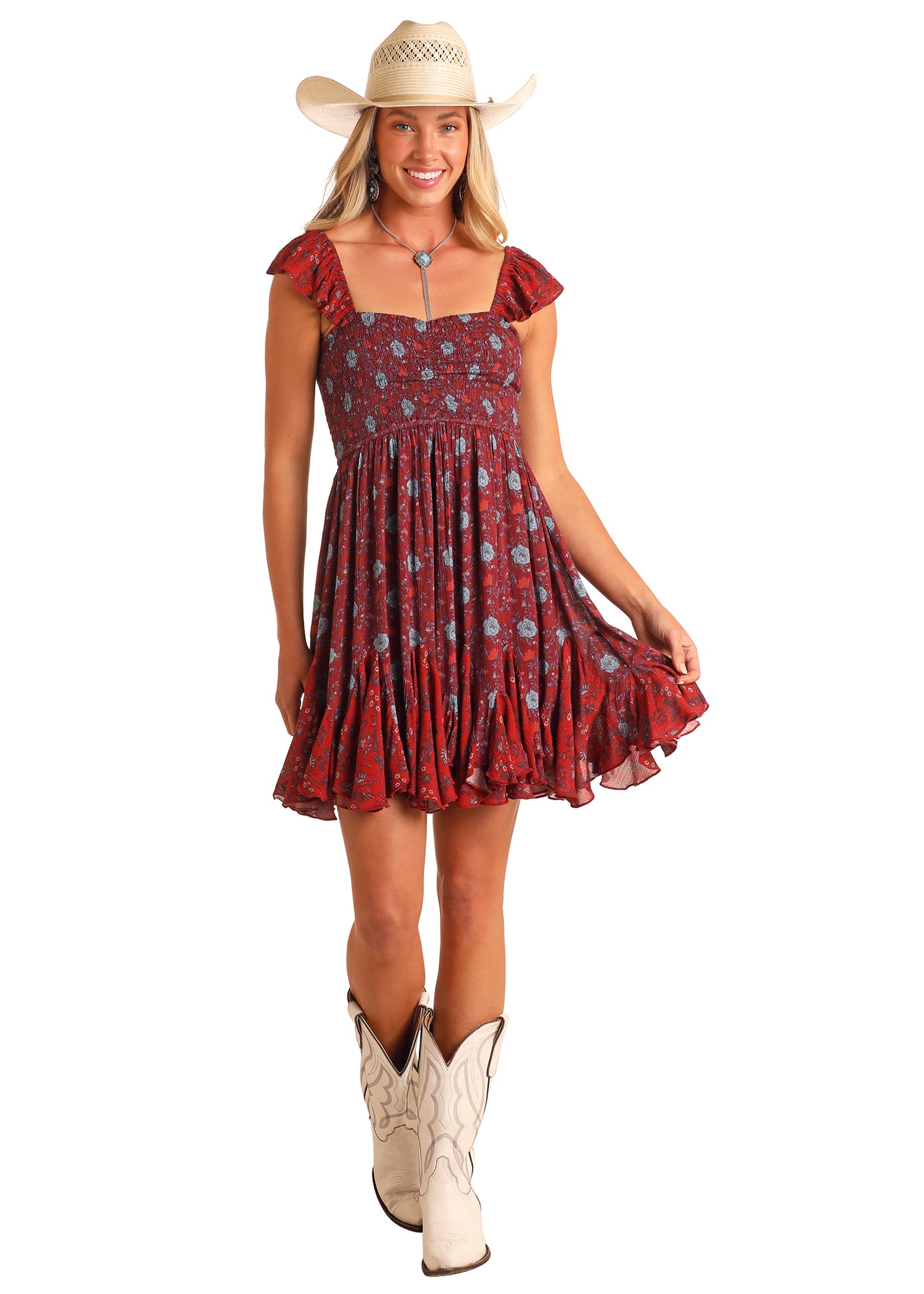 Floral Smocked Dress