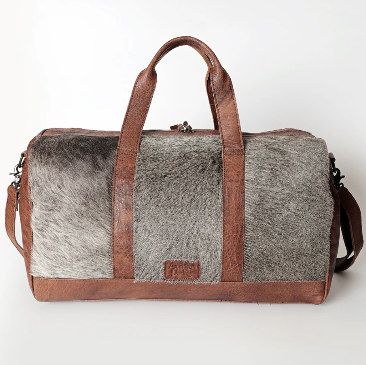 2 Tone Cowhide Duffle Bag