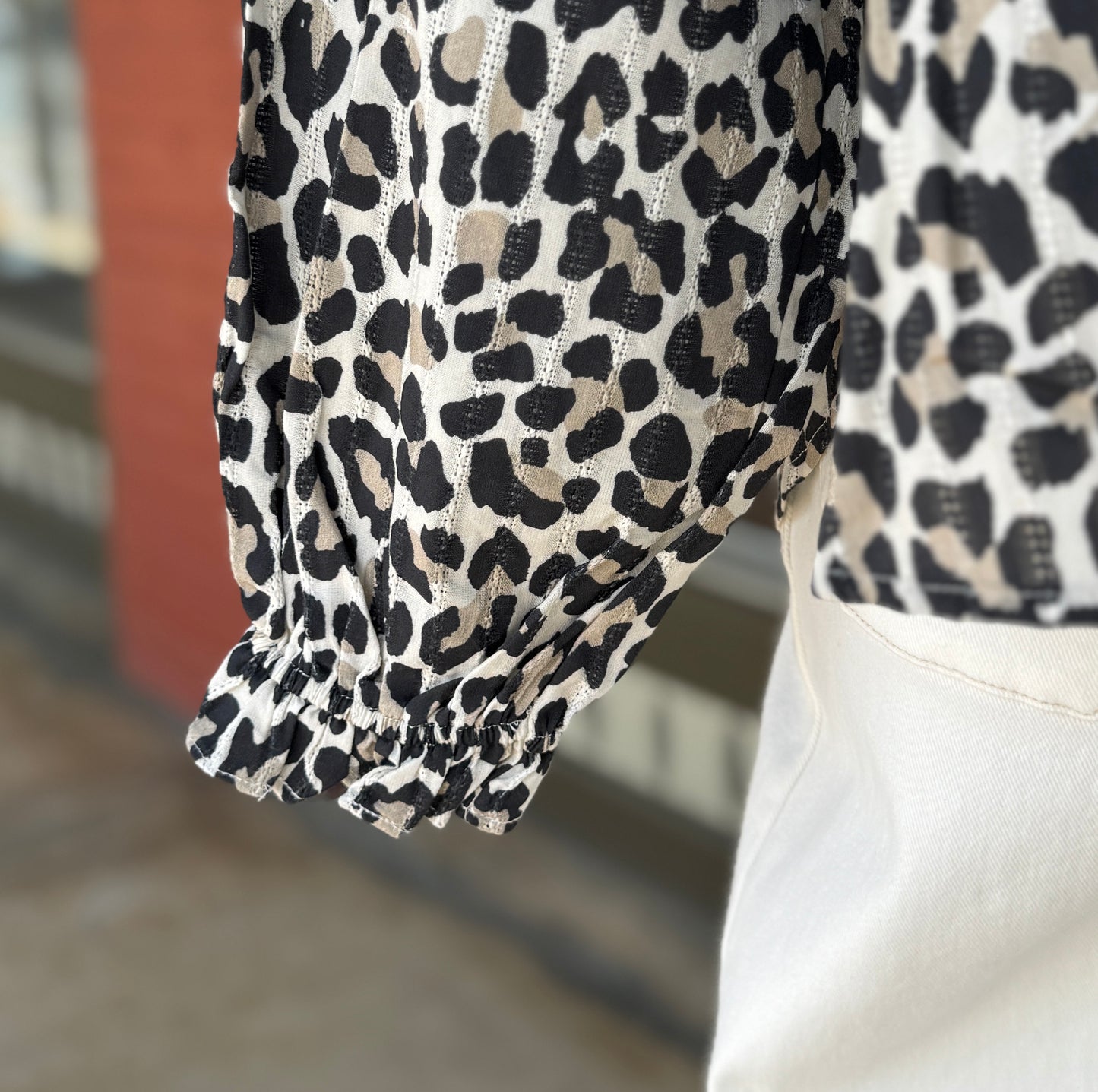 Dianna Leopard Top