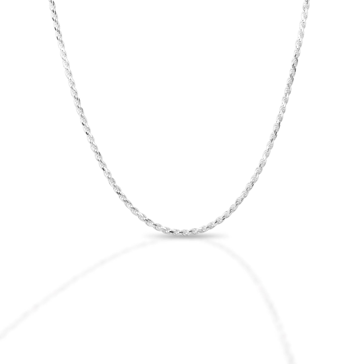 2MM Rope Chain 18" Sterling Silver