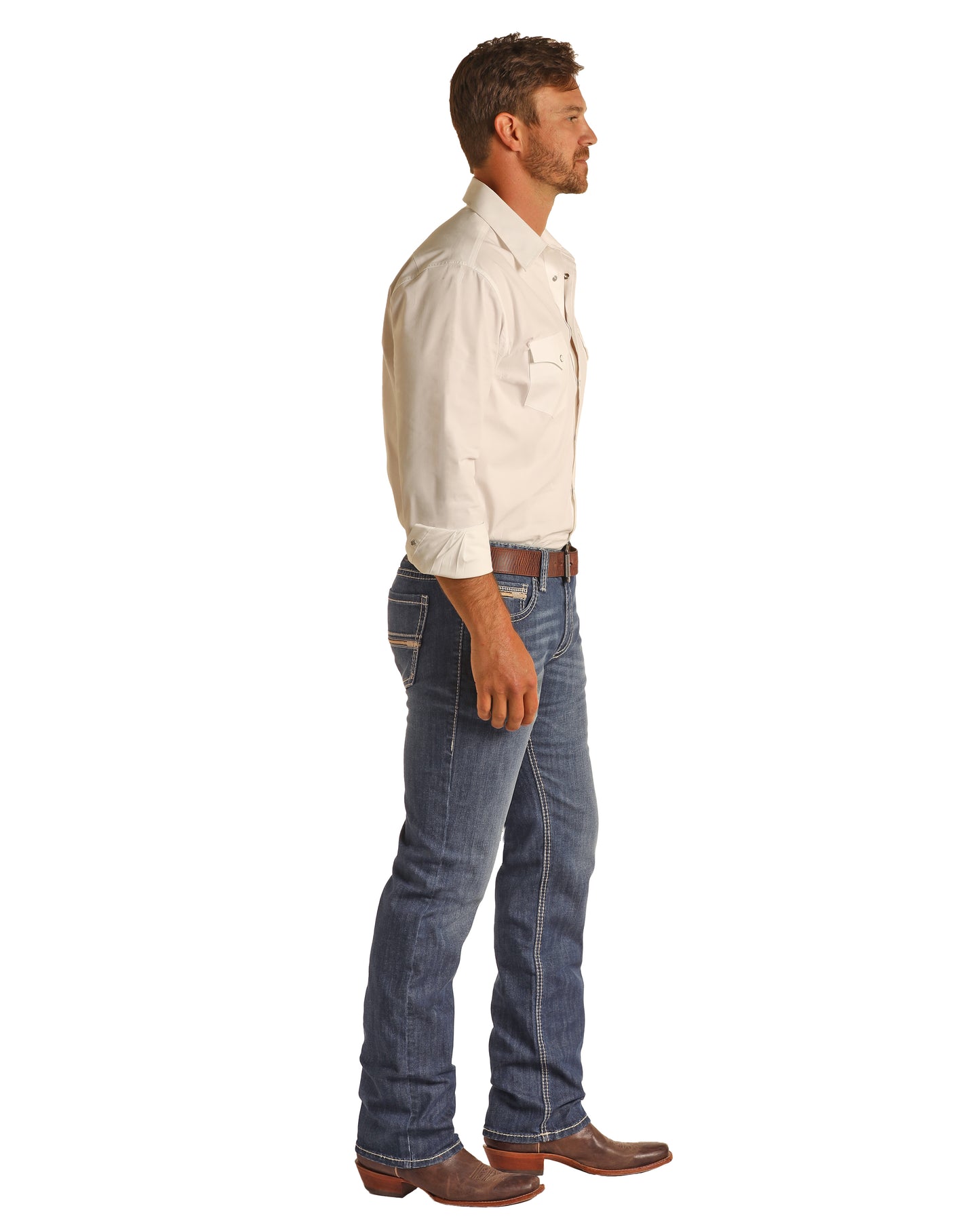 R&R Revolver Straight Dark Denim