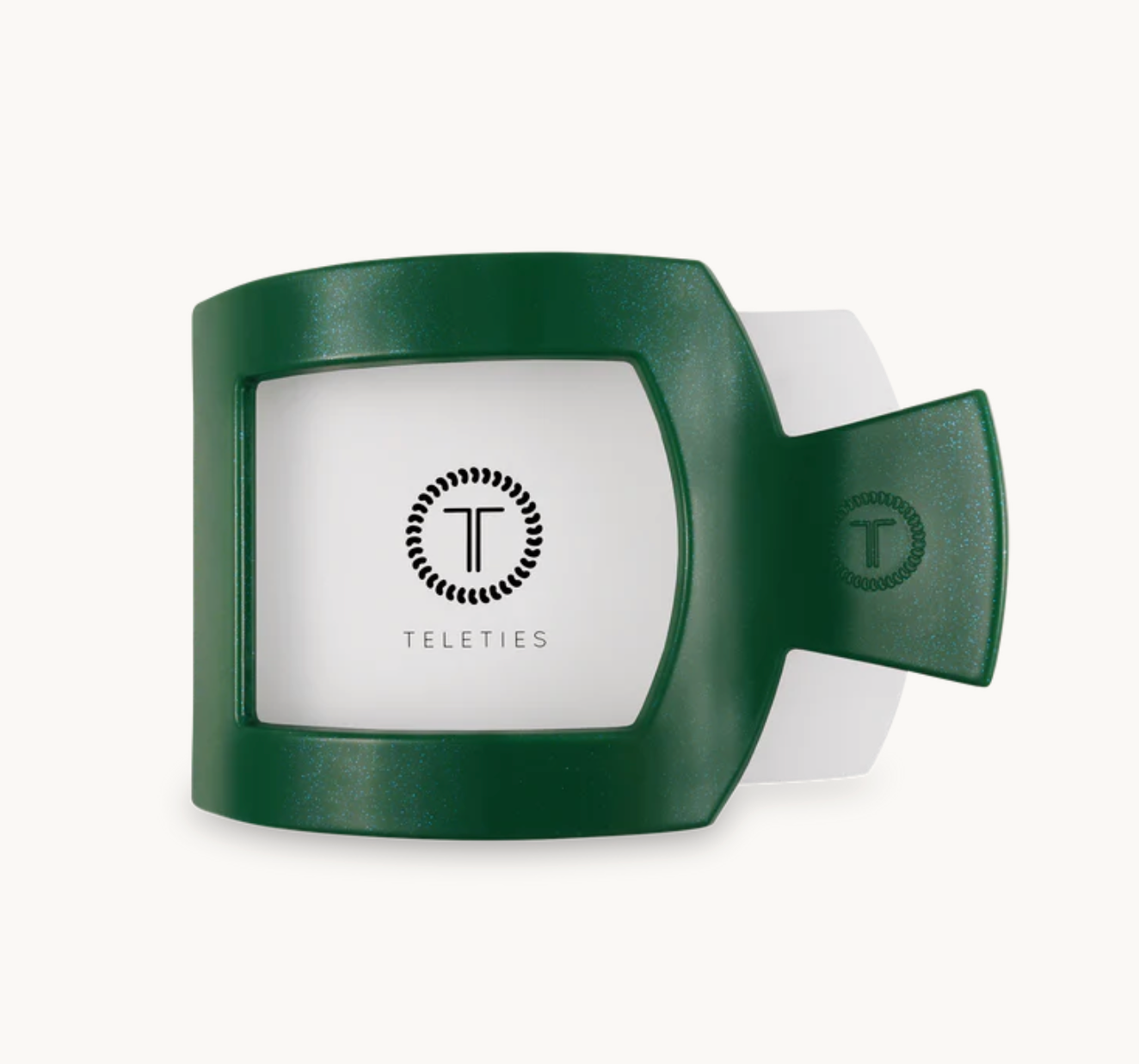 Teleties Mistletoe Medium Flat Square Clip