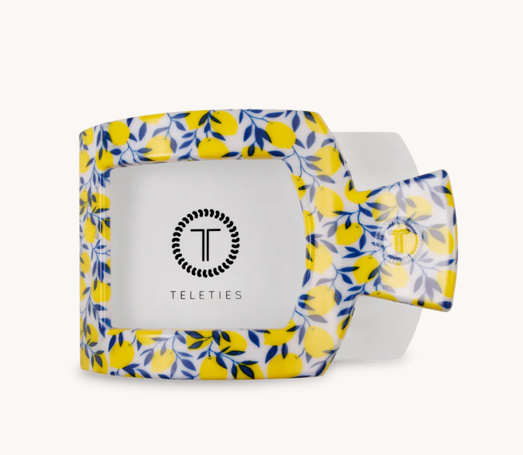 Teleties Limoncello Small Flat Square Clip