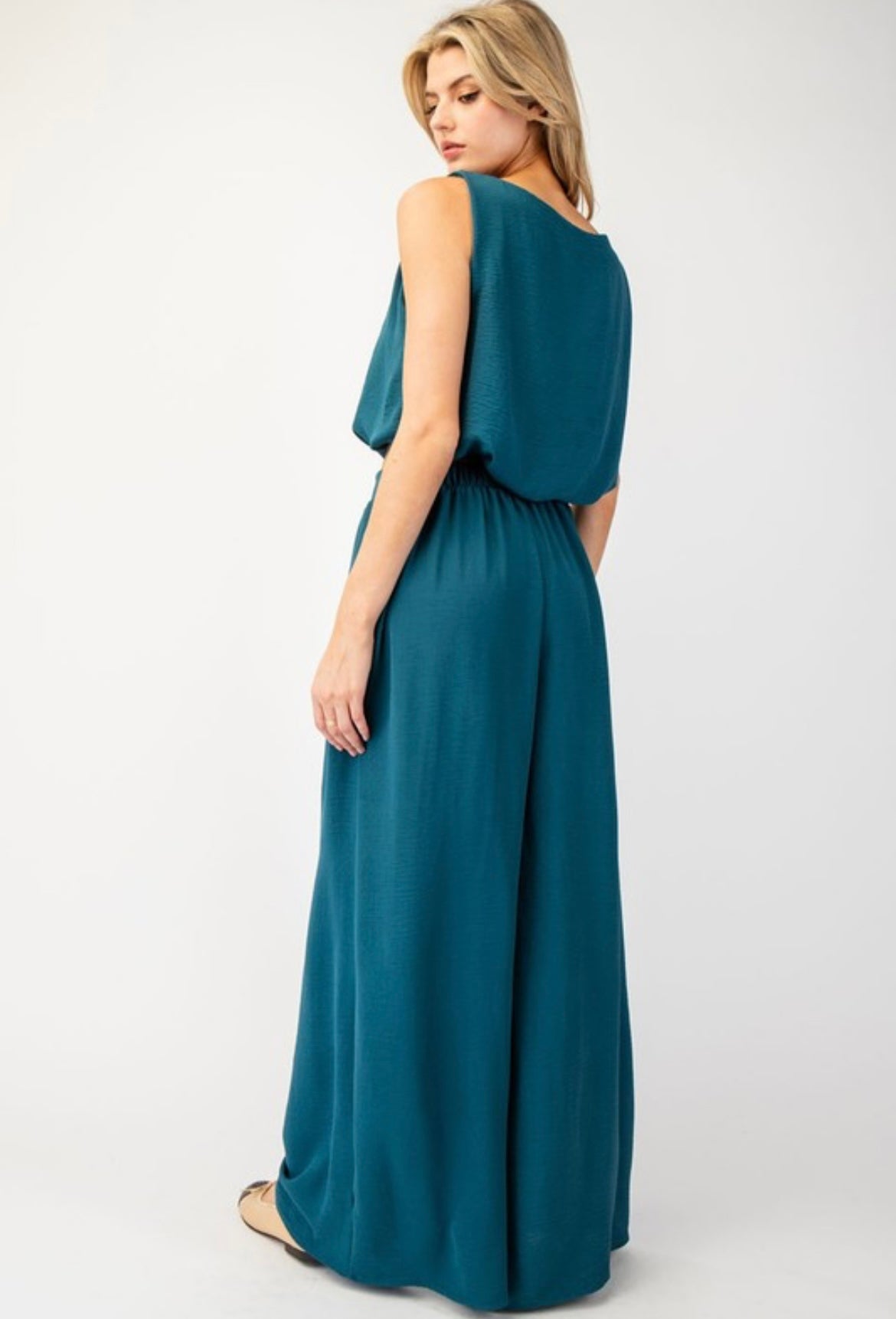 Teal Wide Leg Pant