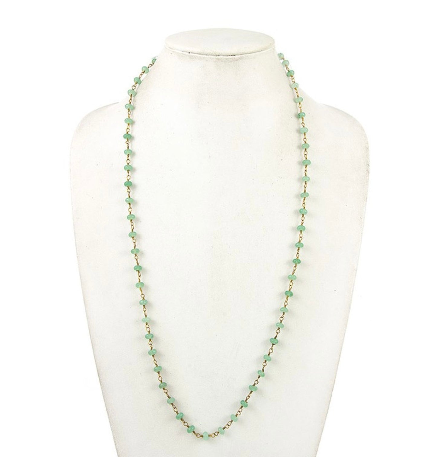 Elongated Bead Necklace