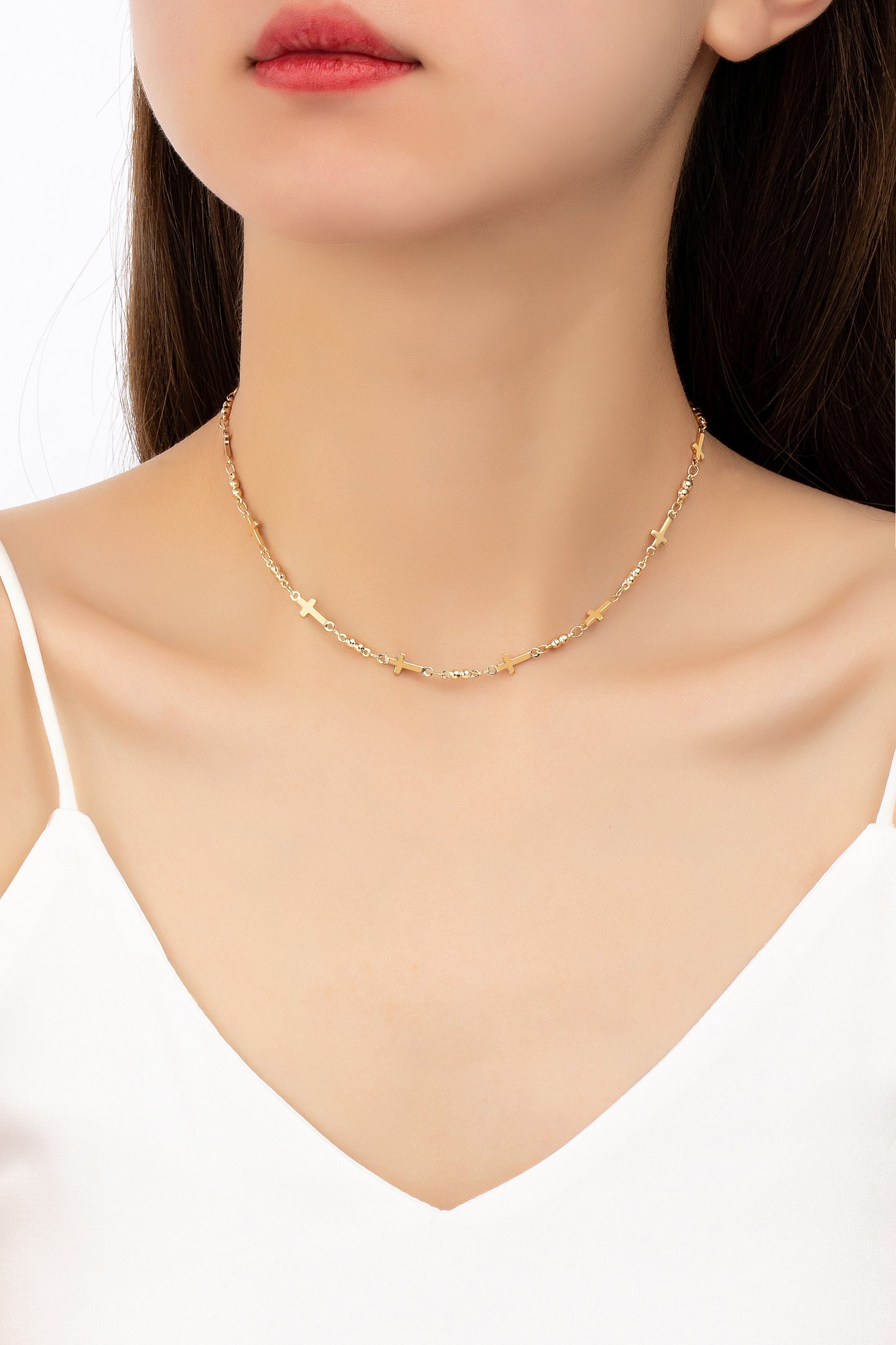 Mini Cross Sideways Choker