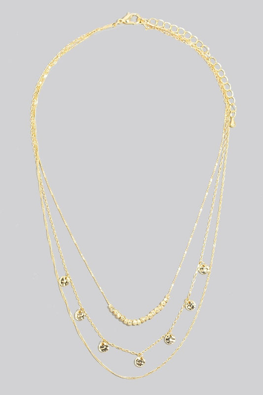 Mini Coin Layered Chain Gold