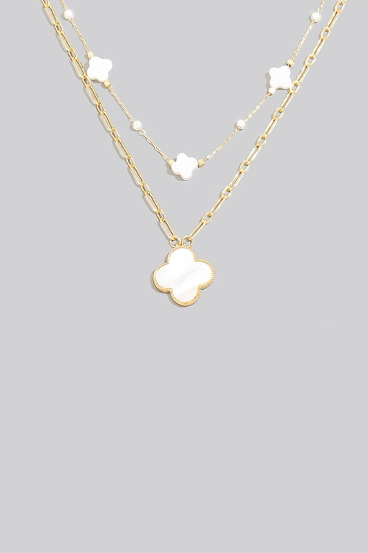 Layered Clover Necklace