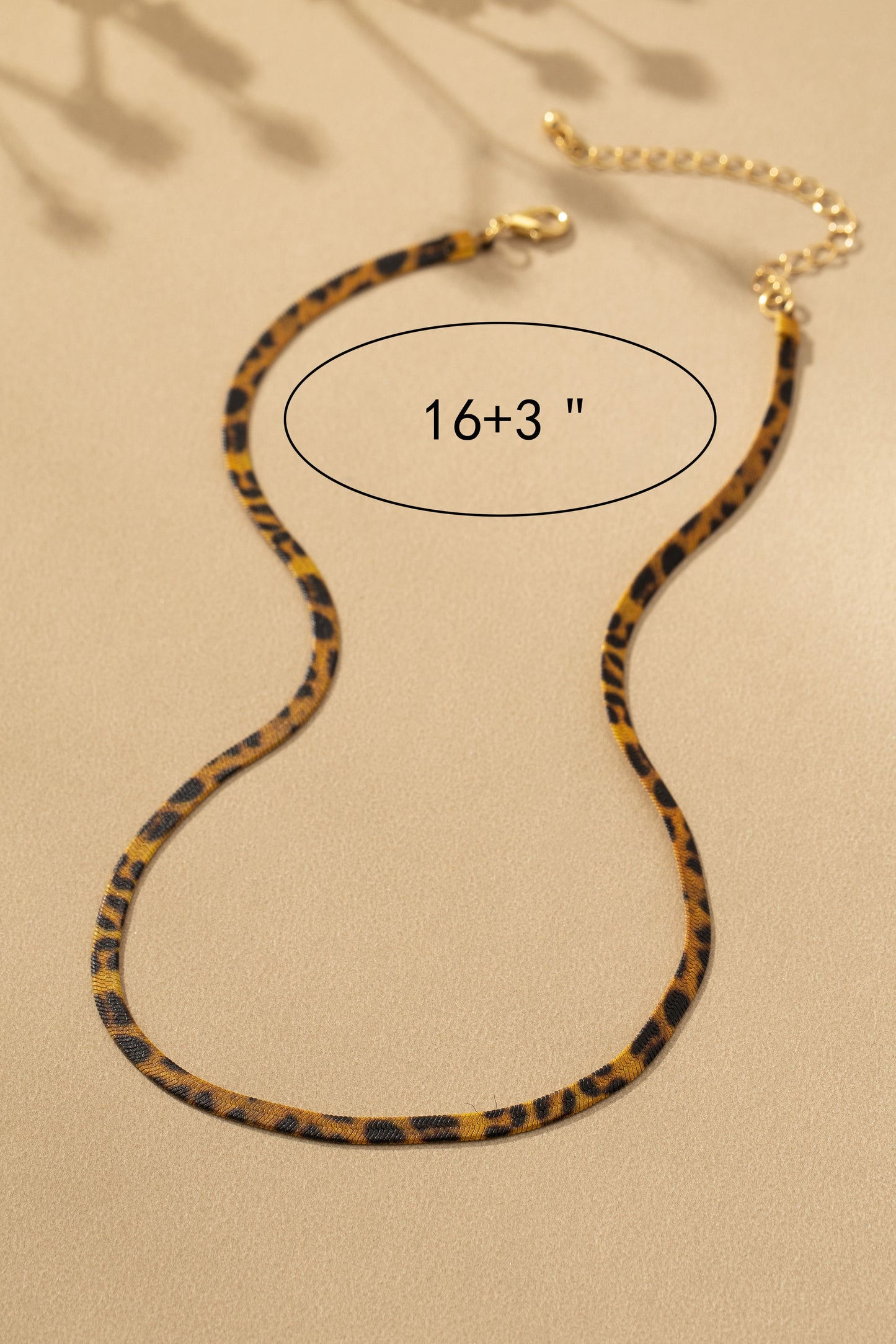 Reversible Leopard & Gold Chain