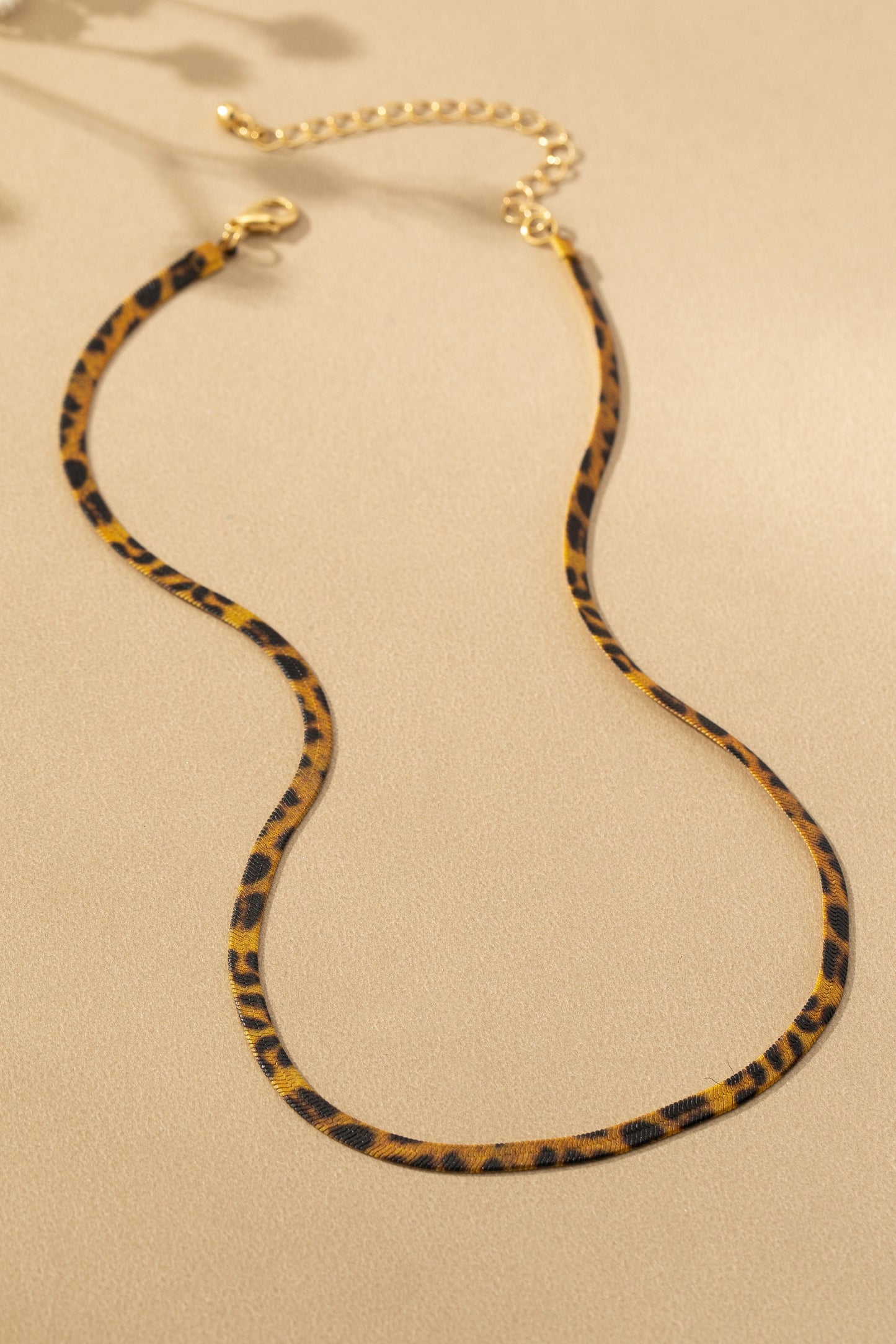 Reversible Leopard & Gold Chain