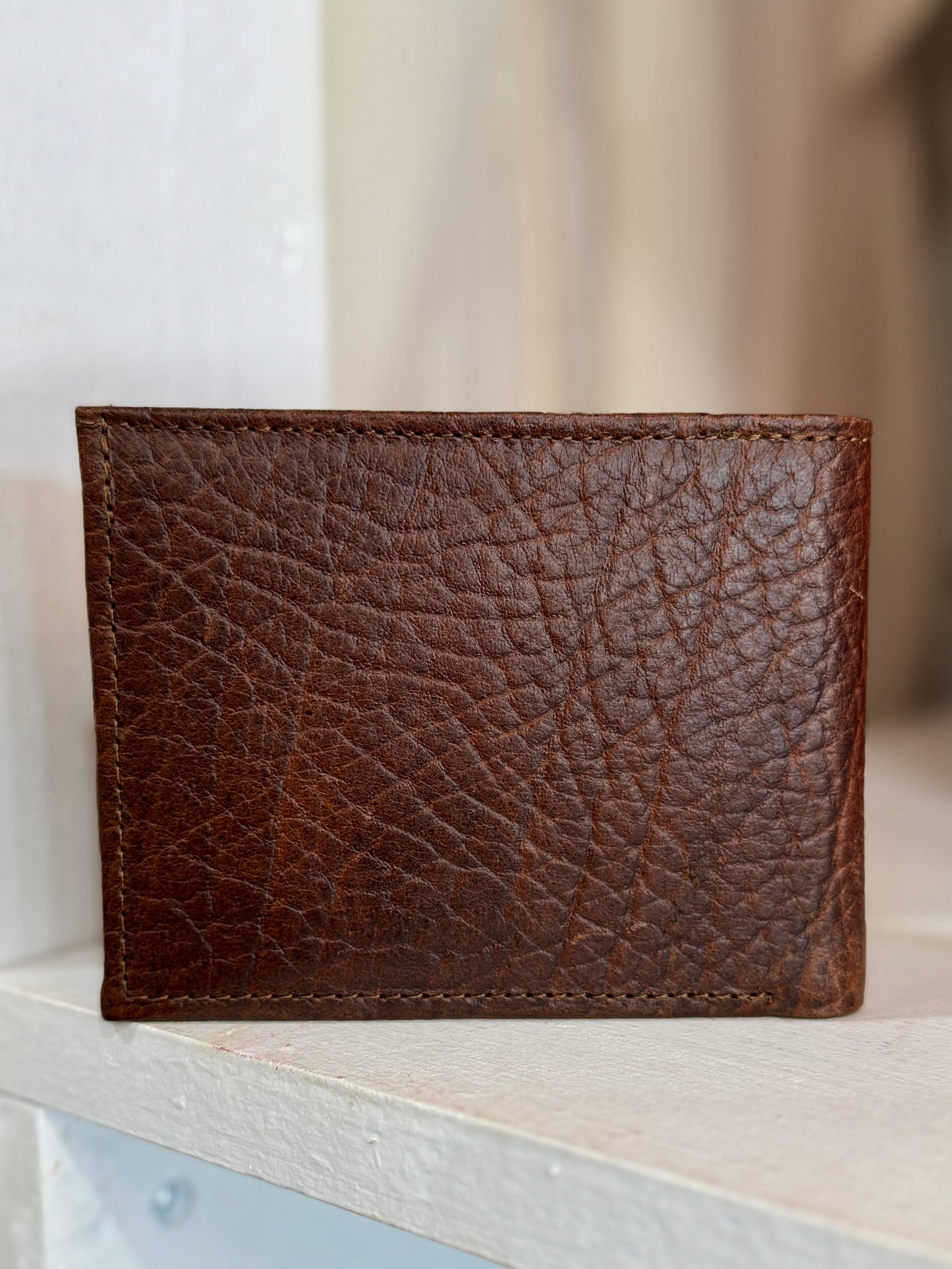 Bison Leather Bifold Wallet