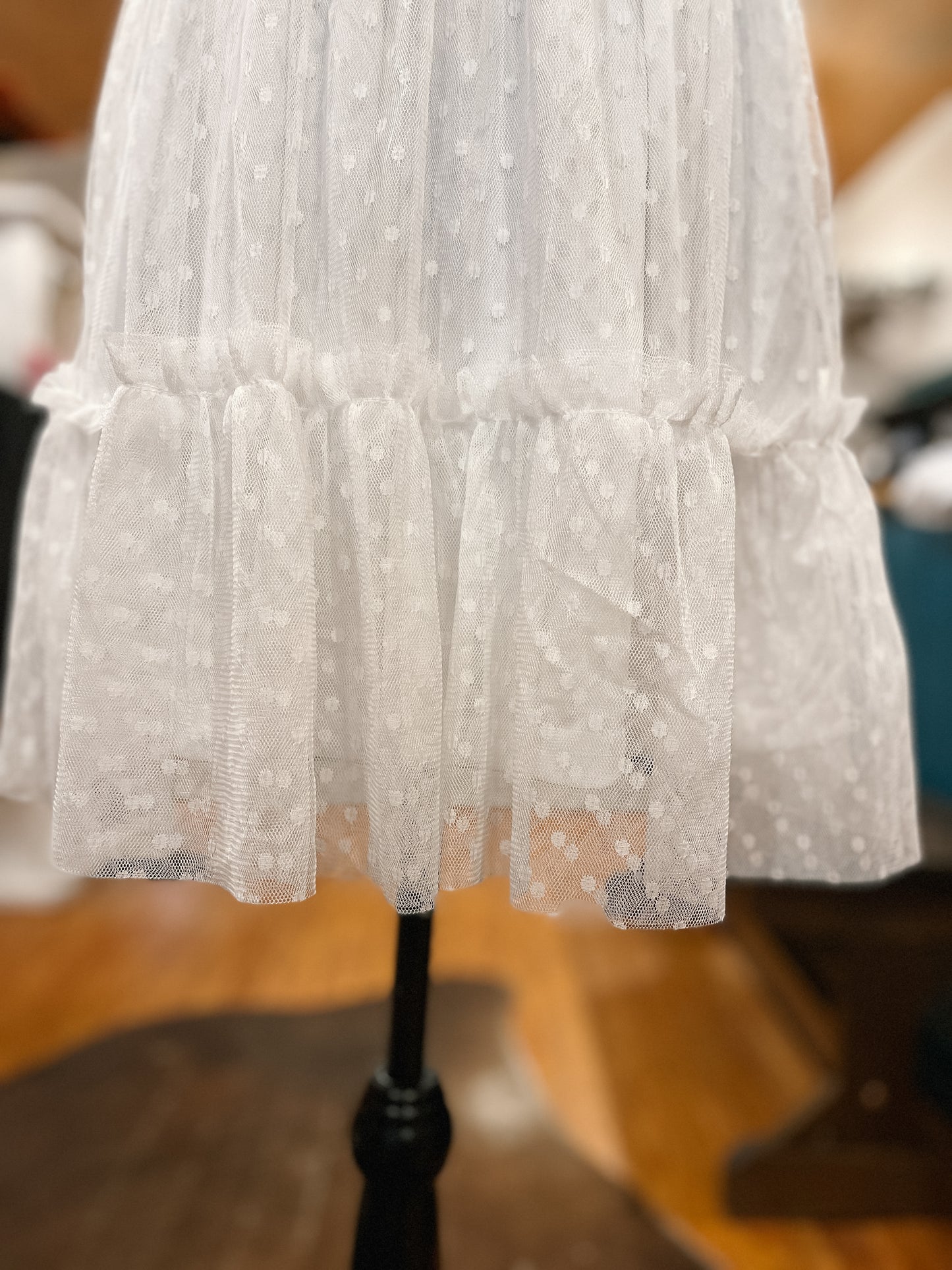 White Polka Dot Dress
