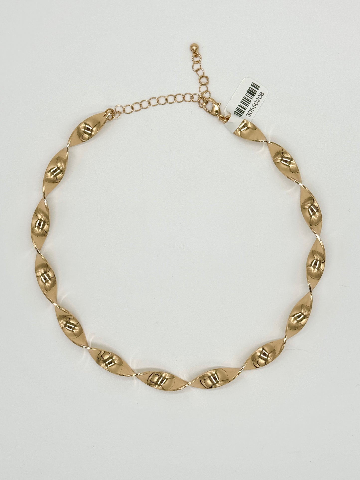 Structured Twist Gold Choker