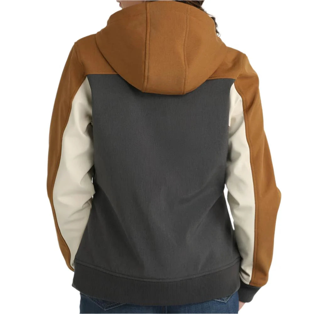 Cinch Tan Soft Shell Hooded Jacket