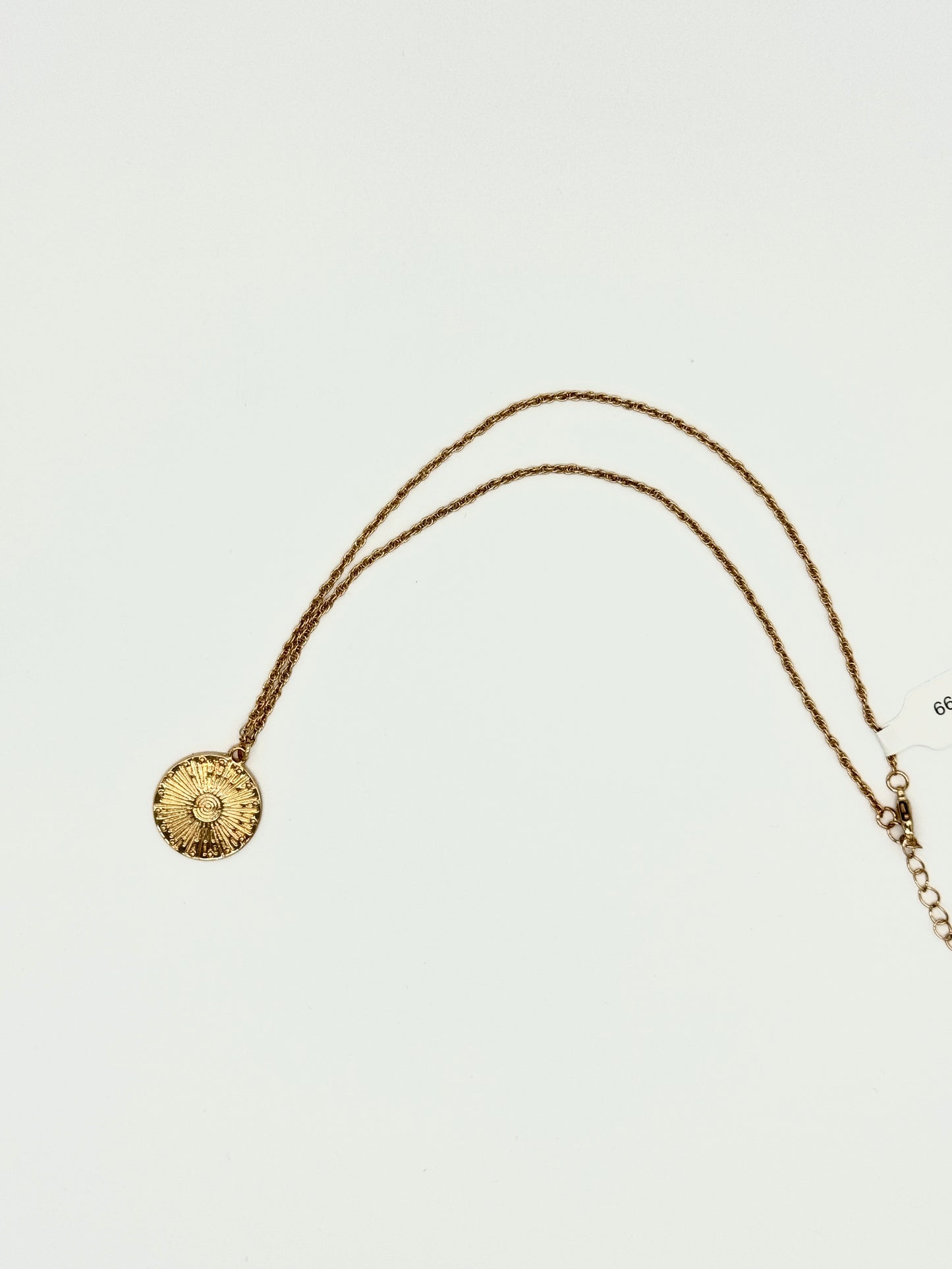 Gold Coin Pendant Necklace