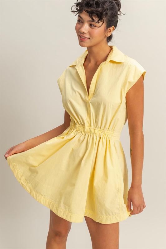 Yellow Woven Dress