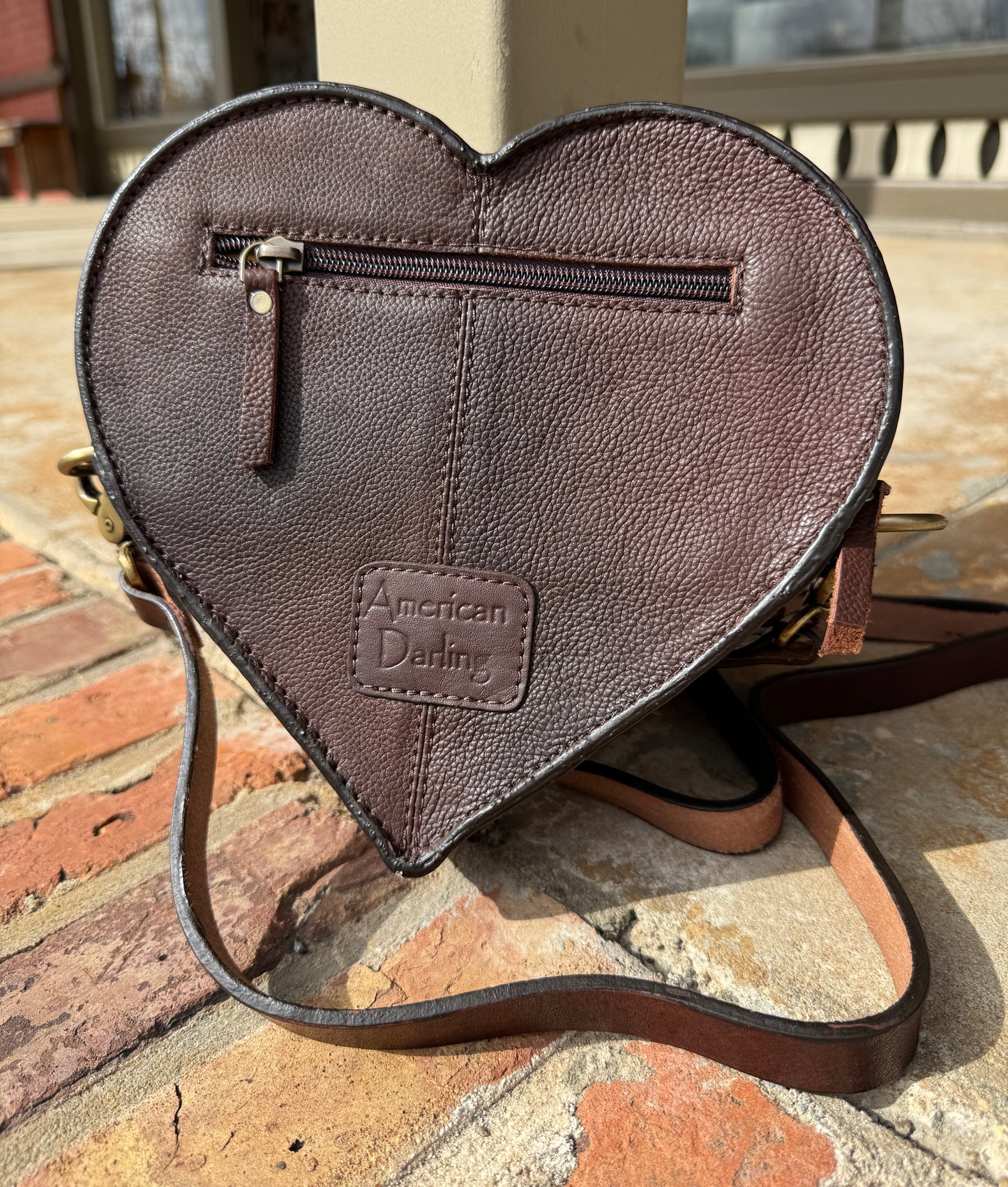 Tooled Heart Leather Purse