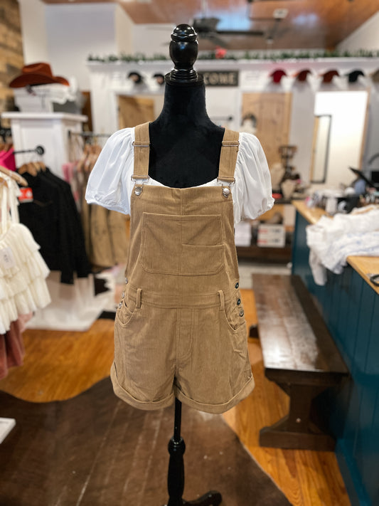 Taupe Corduroy Romper