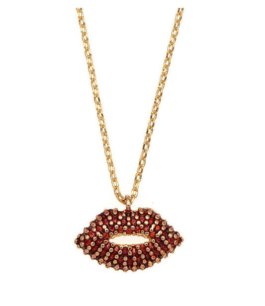 Lip Pendant Necklace