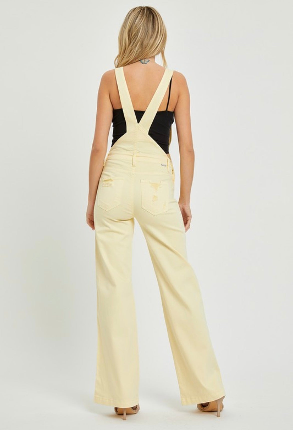 Risen Pale Yellow Overalls