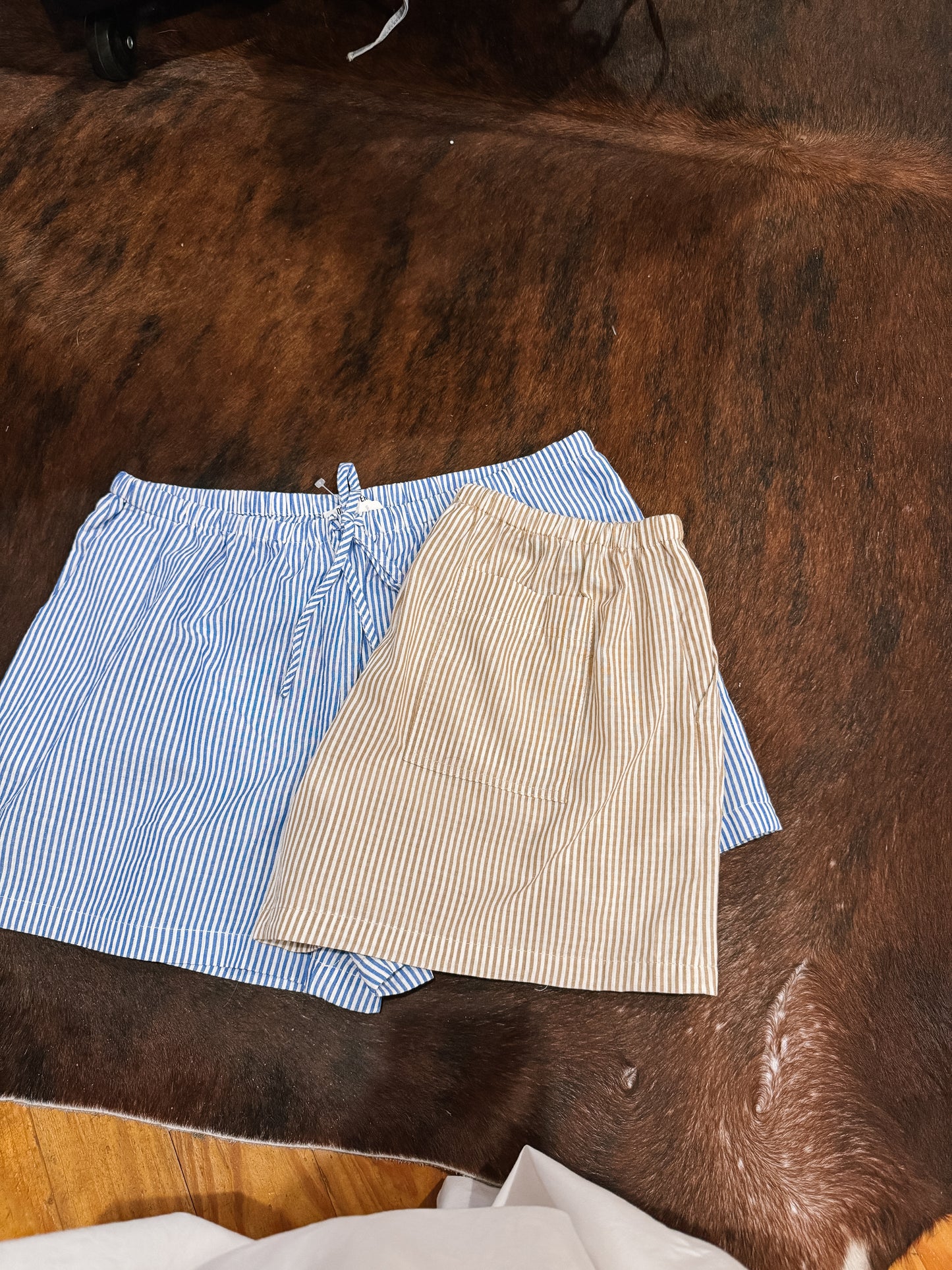 Taupe Stripe Boxer Shorts