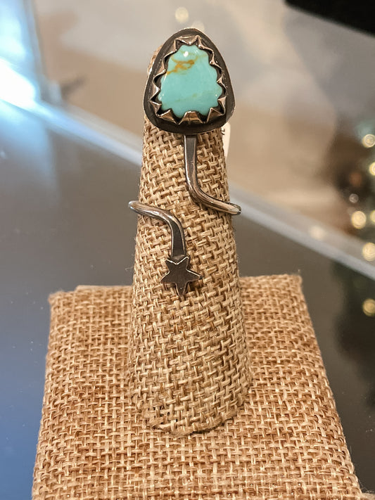 Turquoise Star Wrap Ring T508