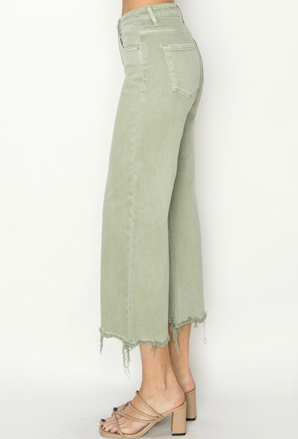 Risen Sage High Rise Crop Flare