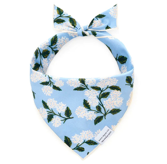 Hydrangea Spring Dog Bandana: Large