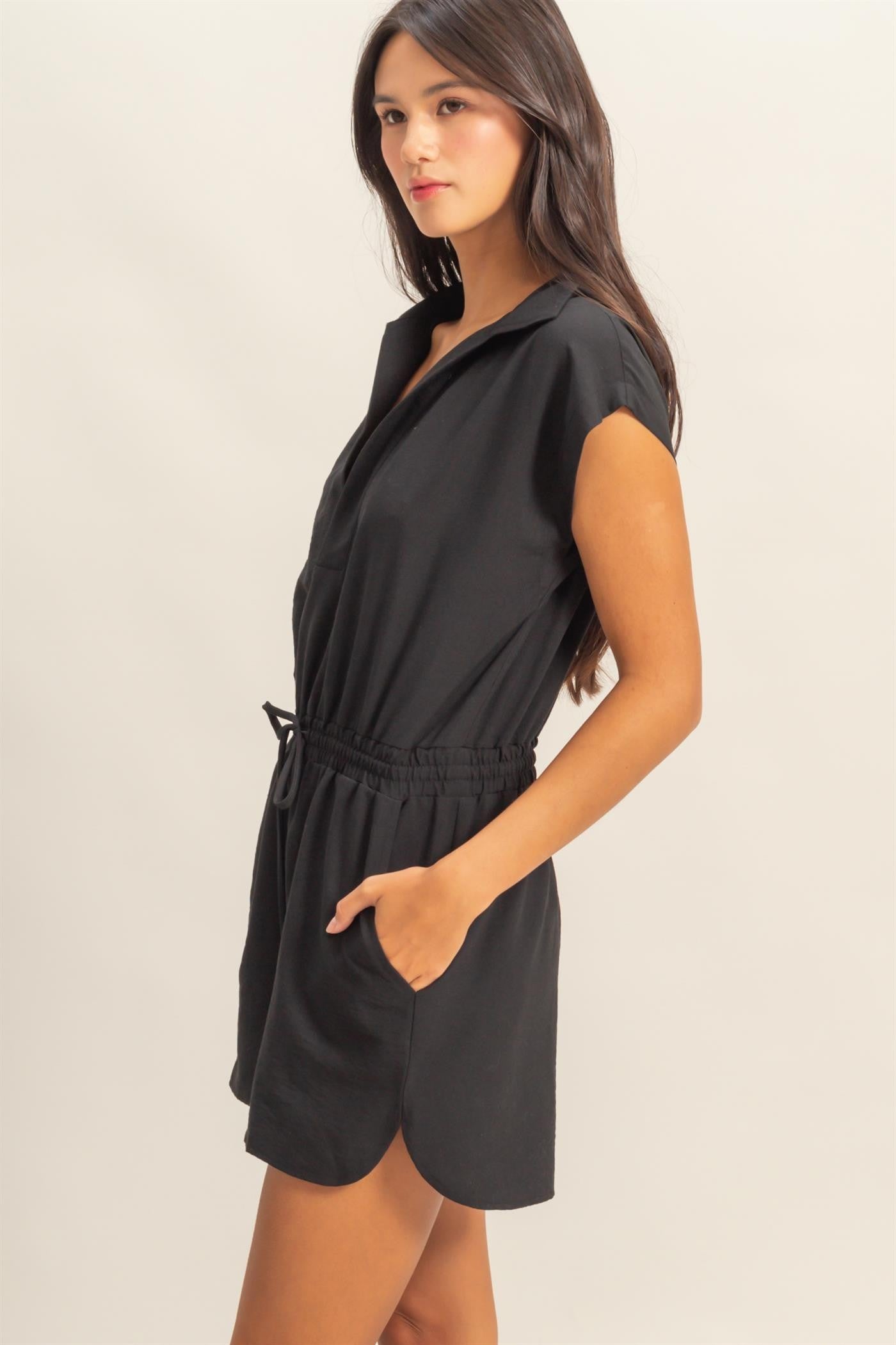 Black Seaside Romper