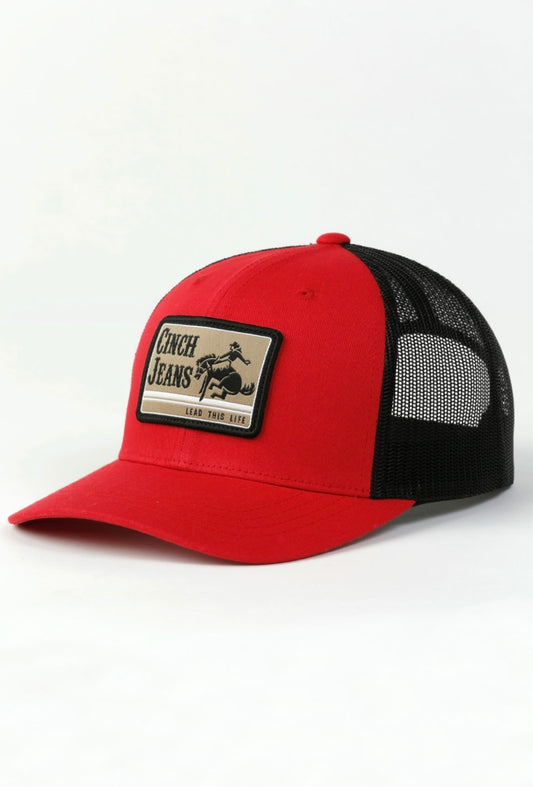 Cinch Red Trucker Hat