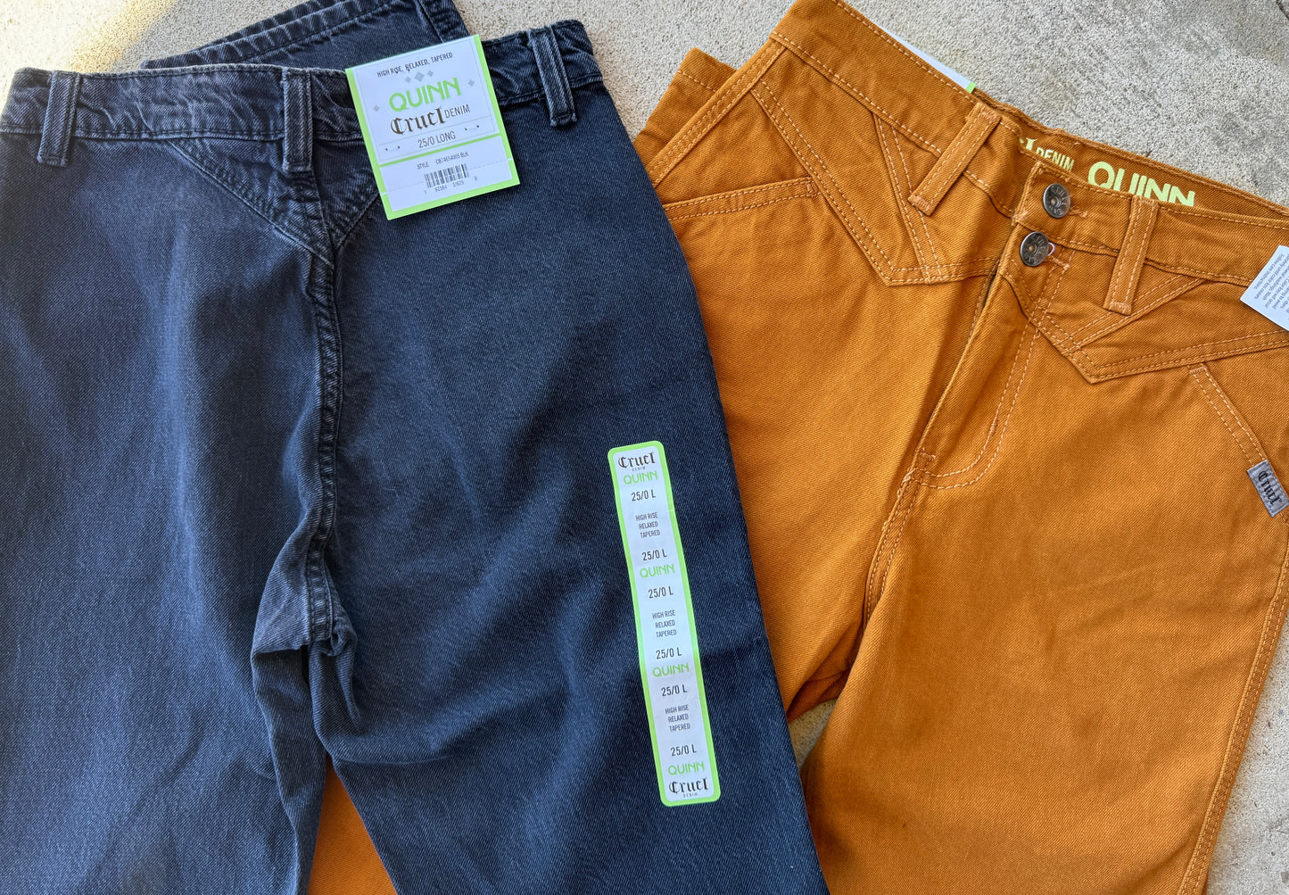 Quinn Mustard Vintage Denim