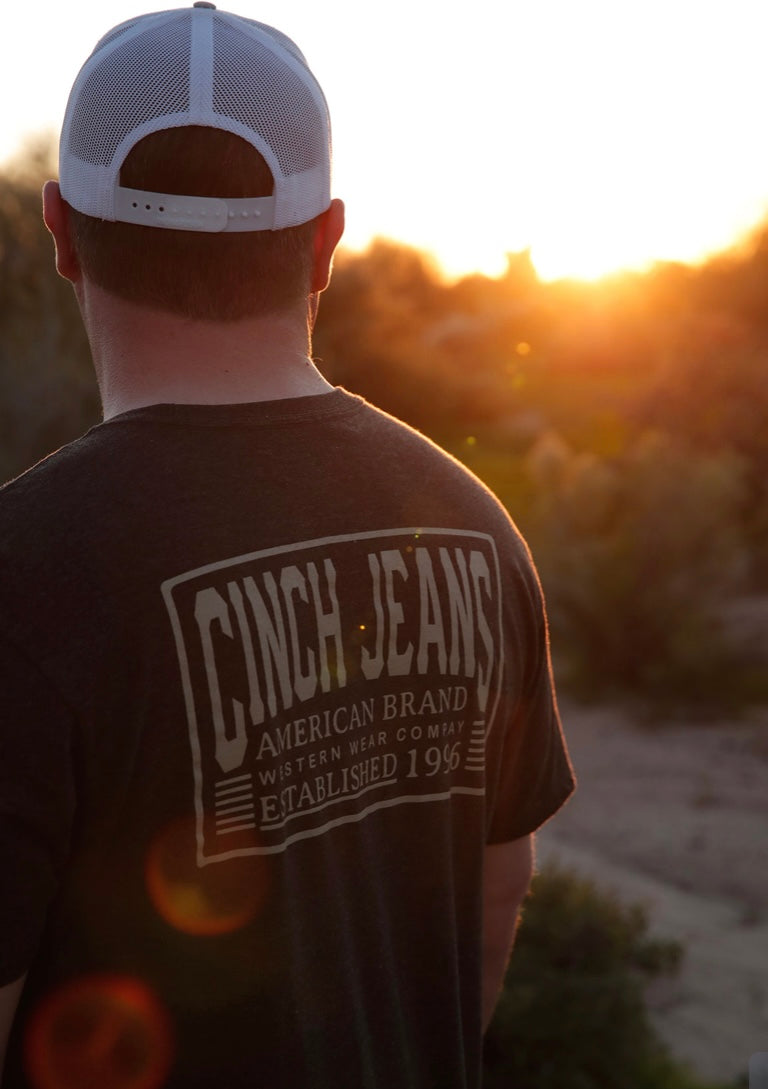 Camiseta de marca americana Cinch Charcoal