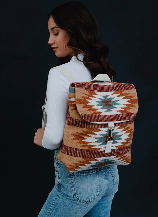 Rust Aztec Backpack