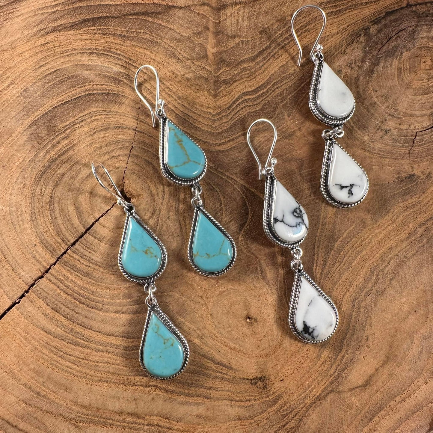 Turquoise Tear Drop Earrings