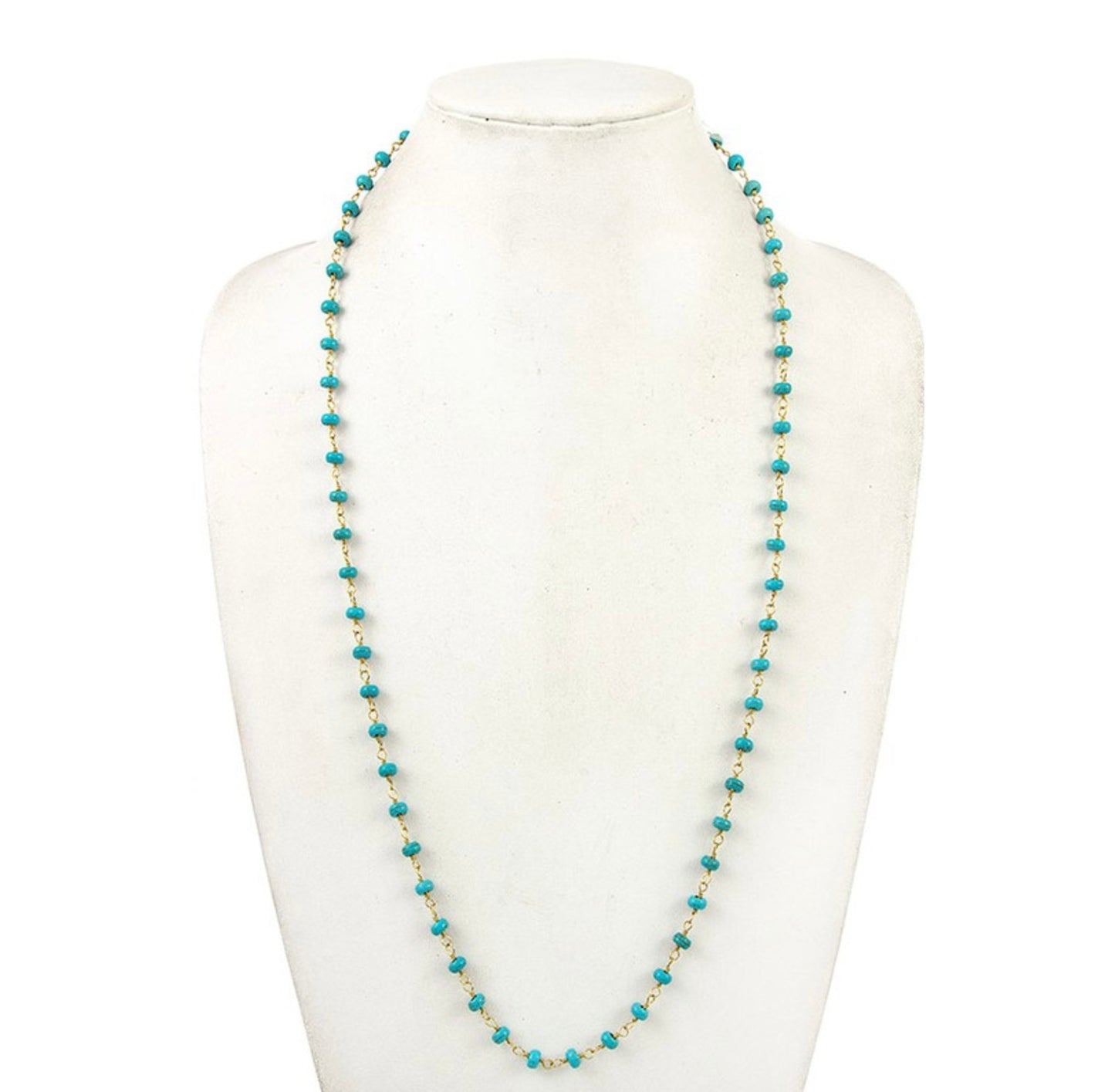 Elongated Bead Necklace