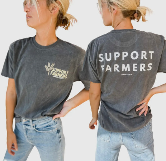 Camiseta de agricultores de apoyo al trigo