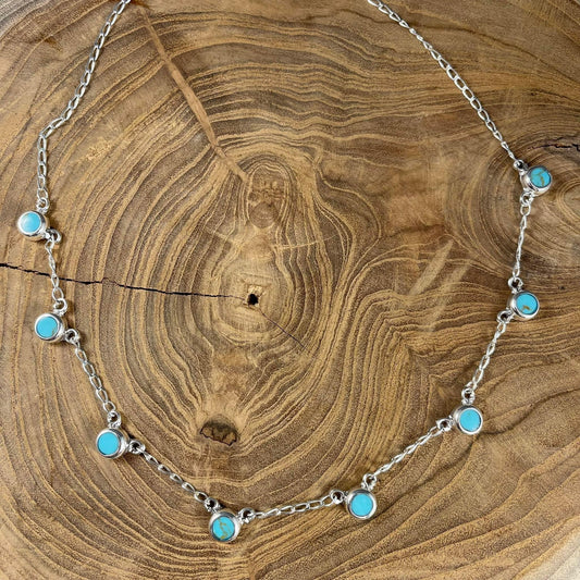 Turquoise 8 Stone Choker